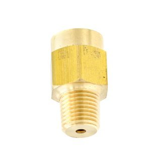 BW42 ESP 1/4" MNPT X 1/4" FNPT, Brass Filter Type Pressure Snubber, For Water or Light Oil