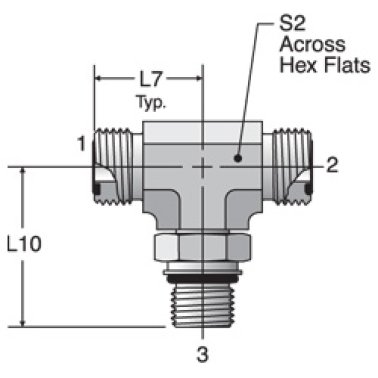 Buy 8M18R87OMLOS Parker #8 Male O-ring Face Seal x M18 Male ISO 6149 Metric x #8 Male O-ring Face Seal Fitting - Run Tee 8M18R87OMLOS Parker #8 Male O-ring Face Seal x M18 Male ISO 6149 Metric x #8 Male O-ring Face Seal Fitting - Run Tee