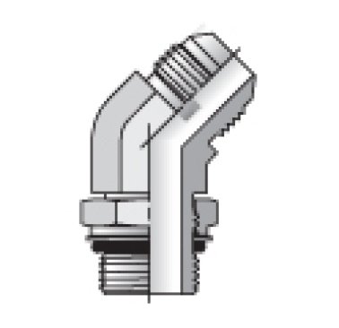 Buy 8M16V87OMXS Parker # 8 Male JIC by Male Metric Parallel - 45 Degree elbow 8M16V87OMXS Parker # 8 Male JIC by Male Metric Parallel - 45 Degree elbow