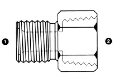 9235-22-12 Adaptall Inc. Adapter Fitting