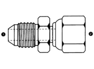 9240-04-06 Adaptall Inc. Adapter Fitting