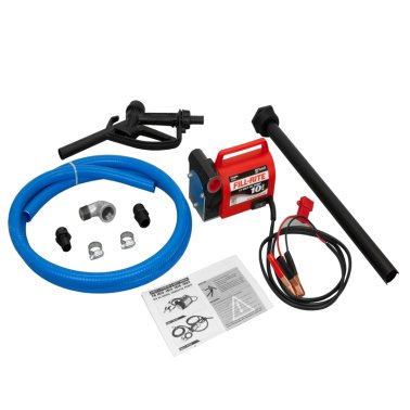 Fill-Rite FR1616 Diesel Transfer Pump, 10GPM, 12VDC, Carrying Handle w/Discharge Hose, Suction Pipe, Plastic Nozzle