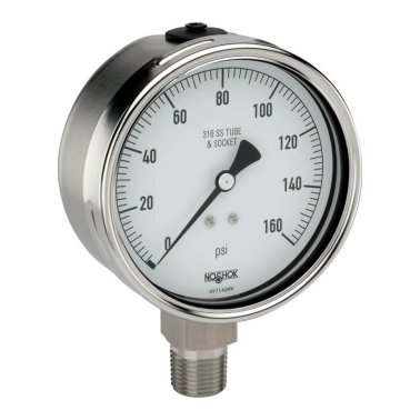 Buy 40-500-15000-PSI NOSHOK, Inc. 0 to 15,000 psi Range All Stainless Steel Dry and Liquid Filled Pressure Gauge 40-500-15000-PSI 40 400 100 PSI