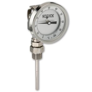 Buy 50-310-090-0/300-C NOSHOK, Inc. 5" Dial Size Industrial Type Bimetal Thermometer with External Reset, Sanitary Tri-Clamp 50-310-090-0/300-C 1 2 NPT Adjustable Union AU
