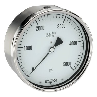 Buy 60-510-6000-PSI NOSHOK, Inc. 0 to 6,000 psi Range All Stainless Steel Dry and Liquid Filled Pressure Gauge 60-510-6000-PSI 60 410 5000 PSI