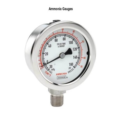Buy 60-510-6000-PSI NOSHOK, Inc. 0 to 6,000 psi Range All Stainless Steel Dry and Liquid Filled Pressure Gauge 60-510-6000-PSI Ammonia Refrigeration Gauges