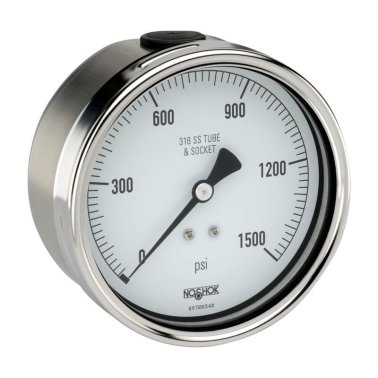 Buy 40-510-5000-PSI/BAR-1/4 NOSHOK, Inc. 0 to 5,000 psi Range All Stainless Steel Dry and Liquid Filled Pressure Gauge 40-510-5000-PSI/BAR-1/4 40 410 1500 PSI