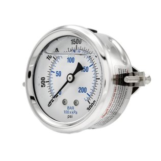 Buy PRO-203L-254P ESP Pressure Gauge, 2 1/2" Diameter Dial, Glycerine Filled, 0/3000 psi PRO-203L-254P ESP Pressure Gauge, 2 1/2" Diameter Dial, Glycerine Filled, 0/3000 psi