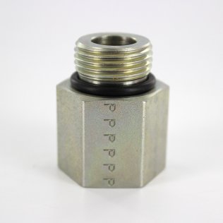 10-1/2 F5OG-S Parker #10 Male SAE x 1/2" Female NPT - Straight Fitting