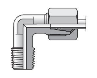 Buy WE04LL1/8NPTCF Parker 90 Degree Metric Tube Fitting WE04LL1/8NPTCF Parker 90 Degree Metric Tube Fitting