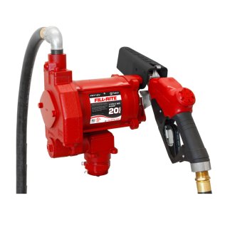 Fill-Rite FR710VB Fuel Transfer Pump, 19GPM, 115VAC 60Hz, w/Discharge Hose & Automatic Nozzle