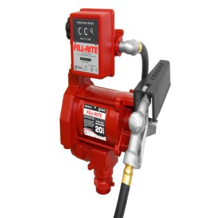 Fill-Rite FR701VL Fuel Transfer Pump, 57LPM, 115VAC 50/60Hz, w/Discharge Hose, Manual Nozzle & 807C Mechanical Liter Meter
