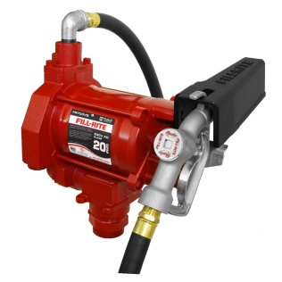 Fill-Rite FR700VG Fuel Transfer Pump, 20GPM, 220VAC 50/60Hz, w/Discharge Hose, Manual Nozzle