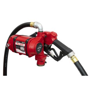 Fill-Rite NX25-120NB-AA Fuel Transfer Pump, 25GPM / 95LPM, Continuous Duty, 120VAC, w/Discharge Hose & Automatic Nozzle