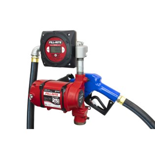 Fill-Rite NX25-120NB-AE Fuel Transfer Pump, 25GPM / 95LPM, Continuous Duty, 120VAC, w/Discharge Hose, Arctic Nozzle & Digital Meter